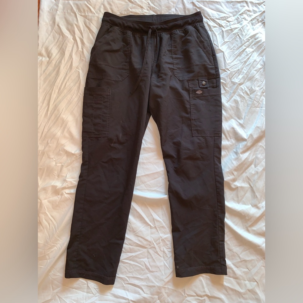 Black Dickies Scrub pants Size Medium petite 2 pairs
